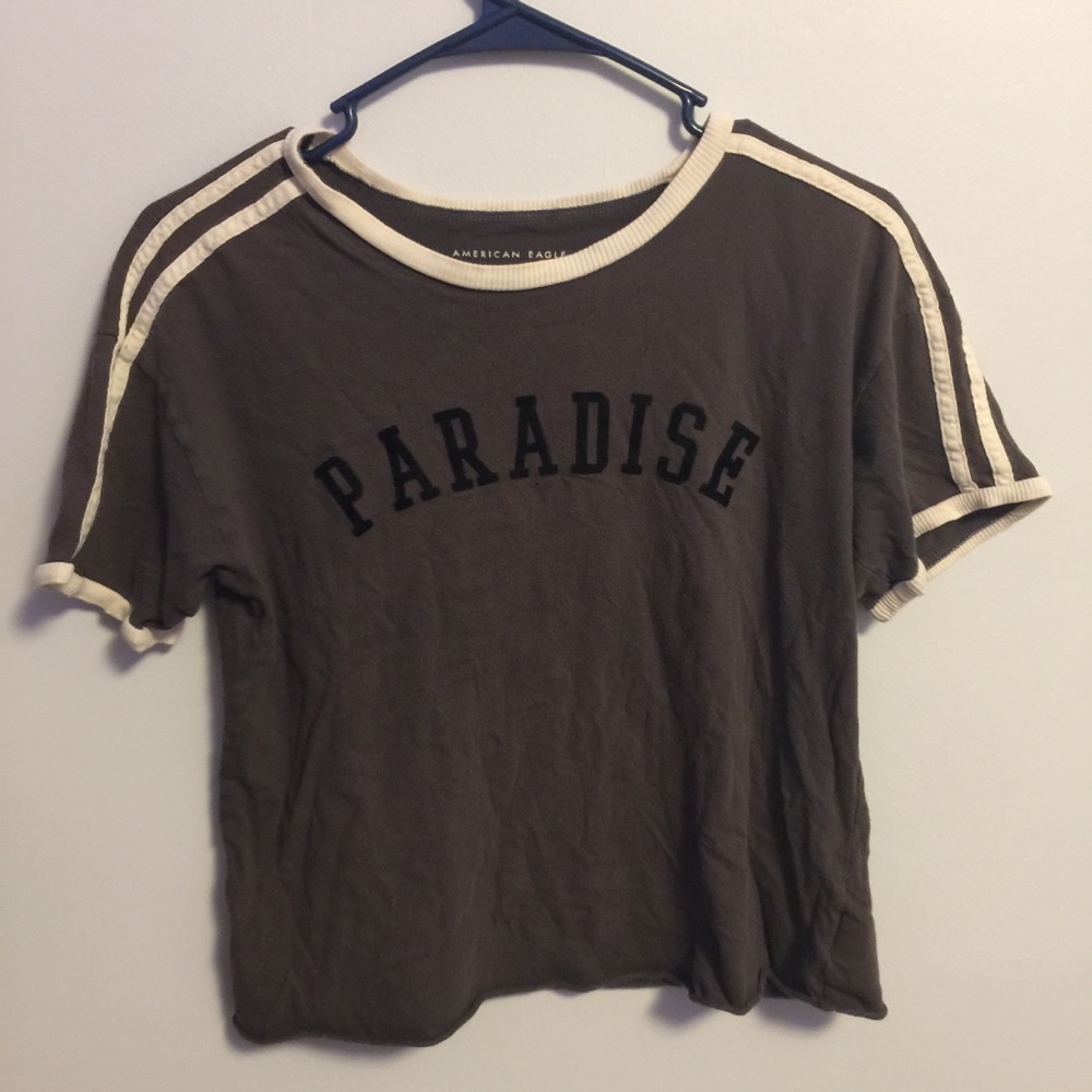 American Eagle Cropped Tee